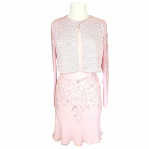 Alberta Ferretti Pink Dress with Jacket